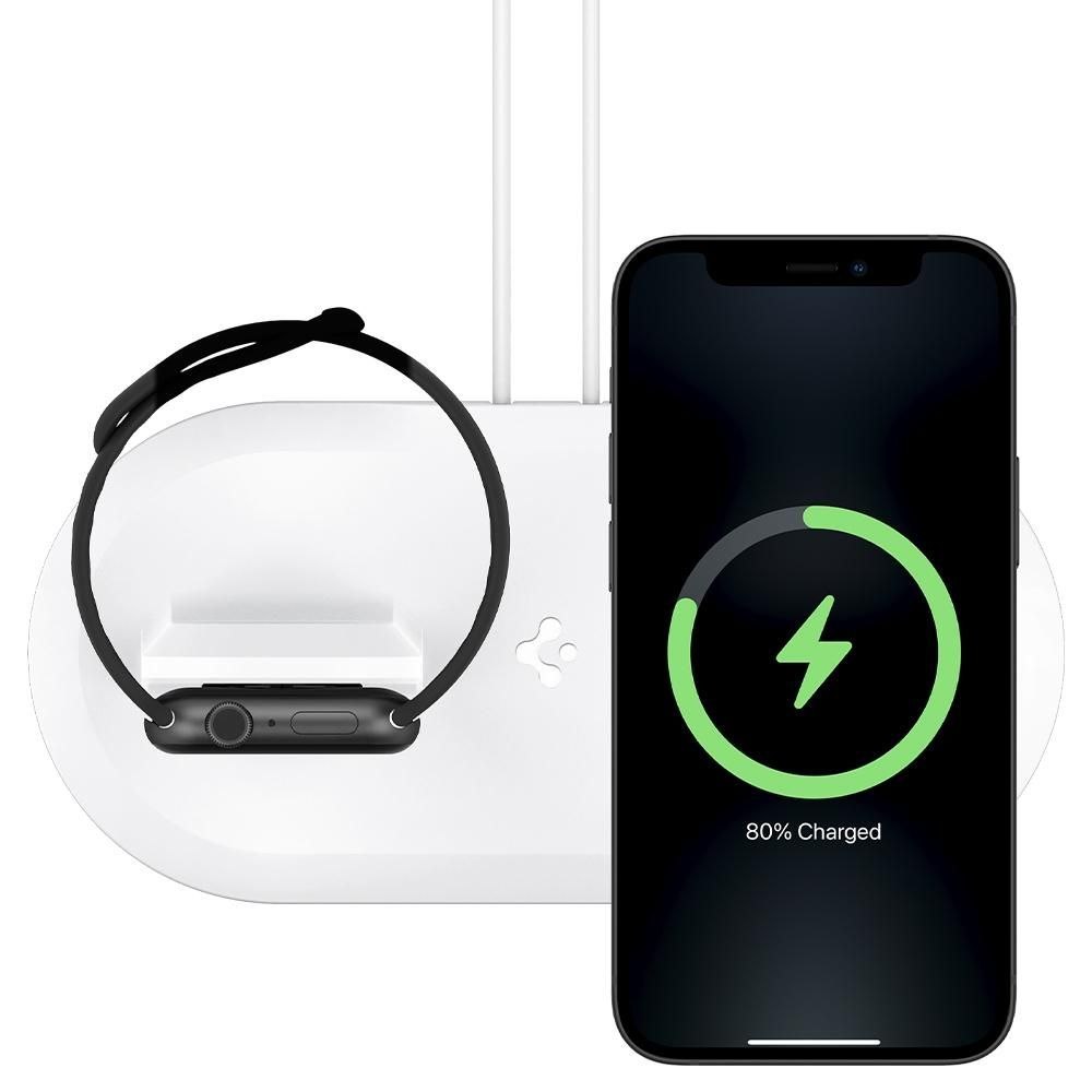 Podstawka Spigen Magfit Duo do Ładowarek dla Apple iPhone oraz Apple Watch