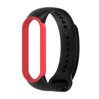 Pasek Iconband Xiaomi Mi Band 5 / 6 / 7 Black- Red