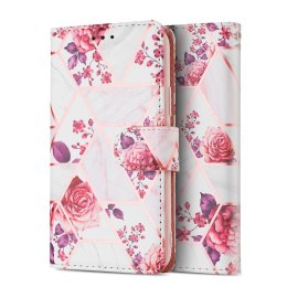 Etui Wallet Floral Rose do Samsung Galaxy A12
