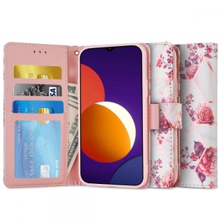 Etui Wallet Floral Rose do Samsung Galaxy M12