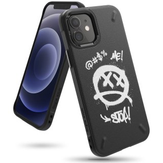 Etui Ringke Onyx Design do iPhone 12 mini czarny (Graffiti)