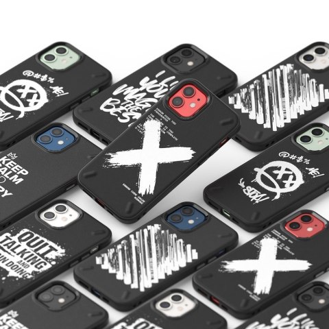 Etui Ringke Onyx Design do iPhone 12 mini czarny (Graffiti)