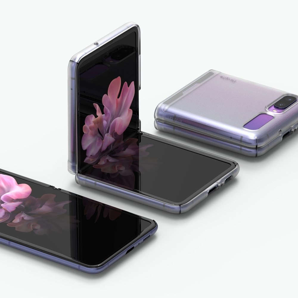 Etui ultracienkie Ringke Slim do Samsung Galaxy Z Flip półprzezroczysty