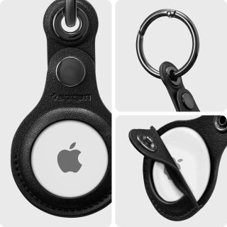 Etui Skórzane Brelok Spigen Valentinus do Apple Airtag Black