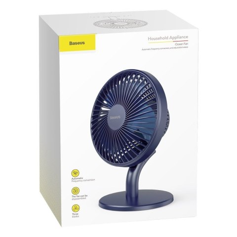 Wiatrak Biurkowy Baseus Ocean Fan 2000mAh Blue