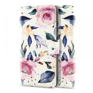 Etui Wallet Floral White do Samsung Galaxy A52 LTE/5G