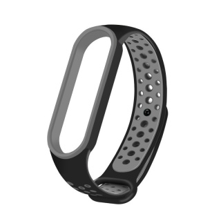 Opaska do Xiaomi Mi Band 5 / 6 dots czarno-szary