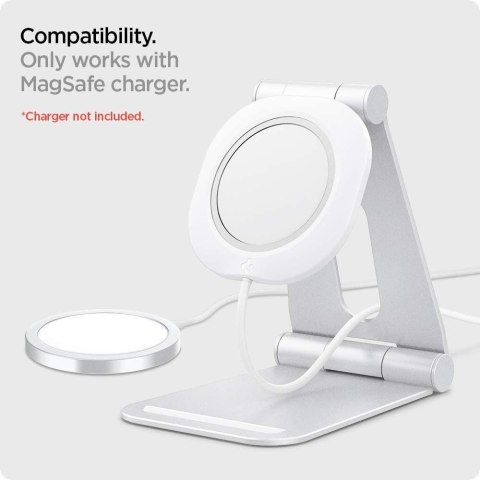 Podstawka Spigen Magfit "S" do ładowarki Apple Magsafe Biały