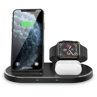 Ładowarka indukcyjna W55 do iPhone'a lub Androida, Airpodsa i Apple Watch