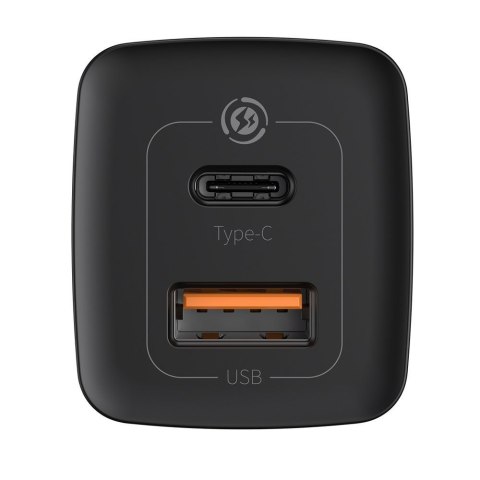 Baseus GaN2 Lite szybka ładowarka sieciowa 65W USB / USB Typ C Quick Charge 3.0 Power Delivery (azotek galu) czarny (CCGAN2L-B01