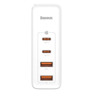 Baseus GaN2 Pro szybka ładowarka sieciowa 100W USB / USB Typ C Quick Charge 4+ Power Delivery biały (CCGAN2P-L02)