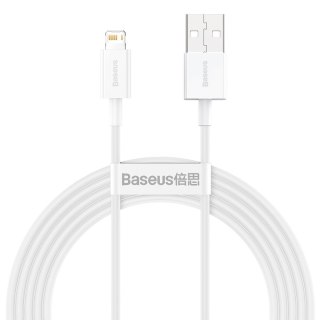 Baseus Superior kabel USB - Lightning 2,4A 2 m Biały (CALYS-C02)