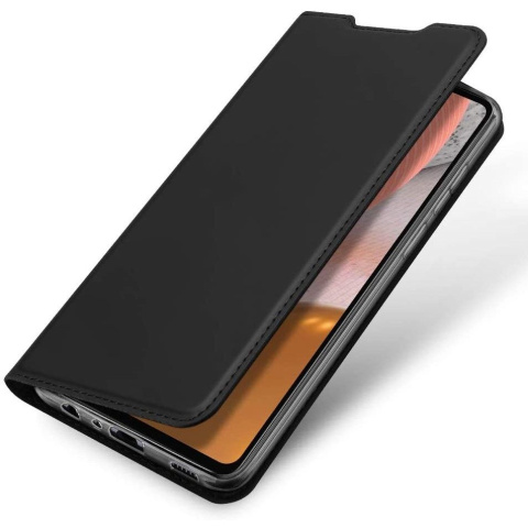 Etui DuxDucis z Klapką Czarny + Szkło do Samsung Galaxy A72