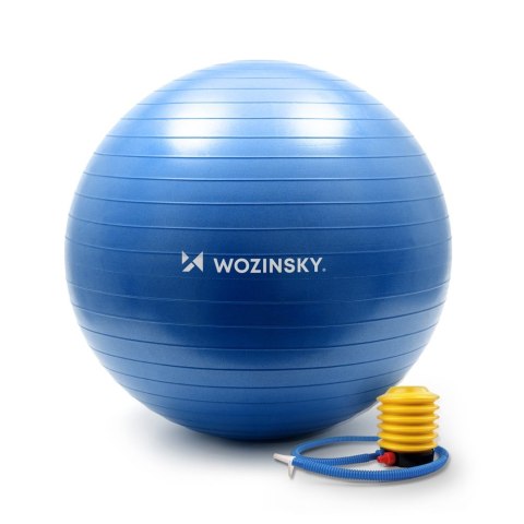 Wozinsky piłka gimnastyczna 65 cm do ćwiczeń rehabilitacyjna niebieski