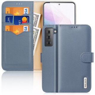 Etui Hivo Dux Ducis skórzane z klapką do Samsung Galaxy S21 Plus 5G niebieski