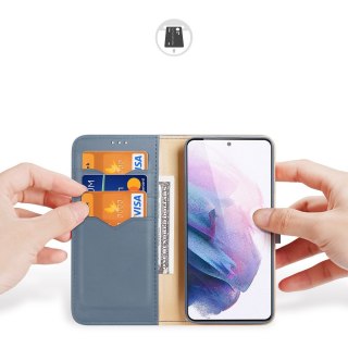 Etui Hivo Dux Ducis skórzane z klapką do Samsung Galaxy S21 Plus 5G niebieski