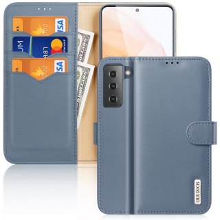 Etui Hivo Dux Ducis skórzane z klapką do Samsung Galaxy S21 5G niebieski