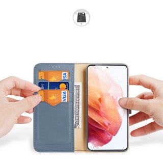 Etui Hivo Dux Ducis skórzane z klapką do Samsung Galaxy S21 5G niebieski