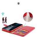 Etui Hivo Dux Ducis skórzane z klapką do iPhone 12 / 12 Pro czerwony