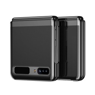 Etui z metaliczną ramką Plating Case do Samsung Galaxy Z Flip czarny