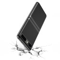 Etui z metaliczną ramką Plating Case do Samsung Galaxy Z Flip różowy