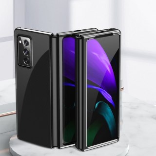 Etui z metaliczną ramką Plating Case do Samsung Galaxy Z Fold 2 5G czarny