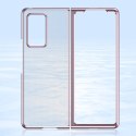 Etui z metaliczną ramką Plating Case do Samsung Galaxy Z Fold 2 5G różowy