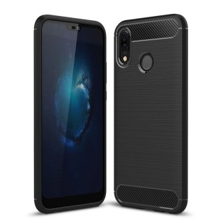 Elastyczne etui pokrowiec Carbon Case do Huawei P20 Lite czarny