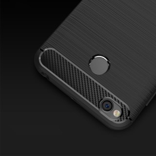 Elastyczne etui pokrowiec Carbon Case do Huawei P20 Lite czarny