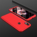Etui na całą obudowę przód + tył do Xiaomi Redmi Note 5 / Redmi Note 5 Pro czerwony