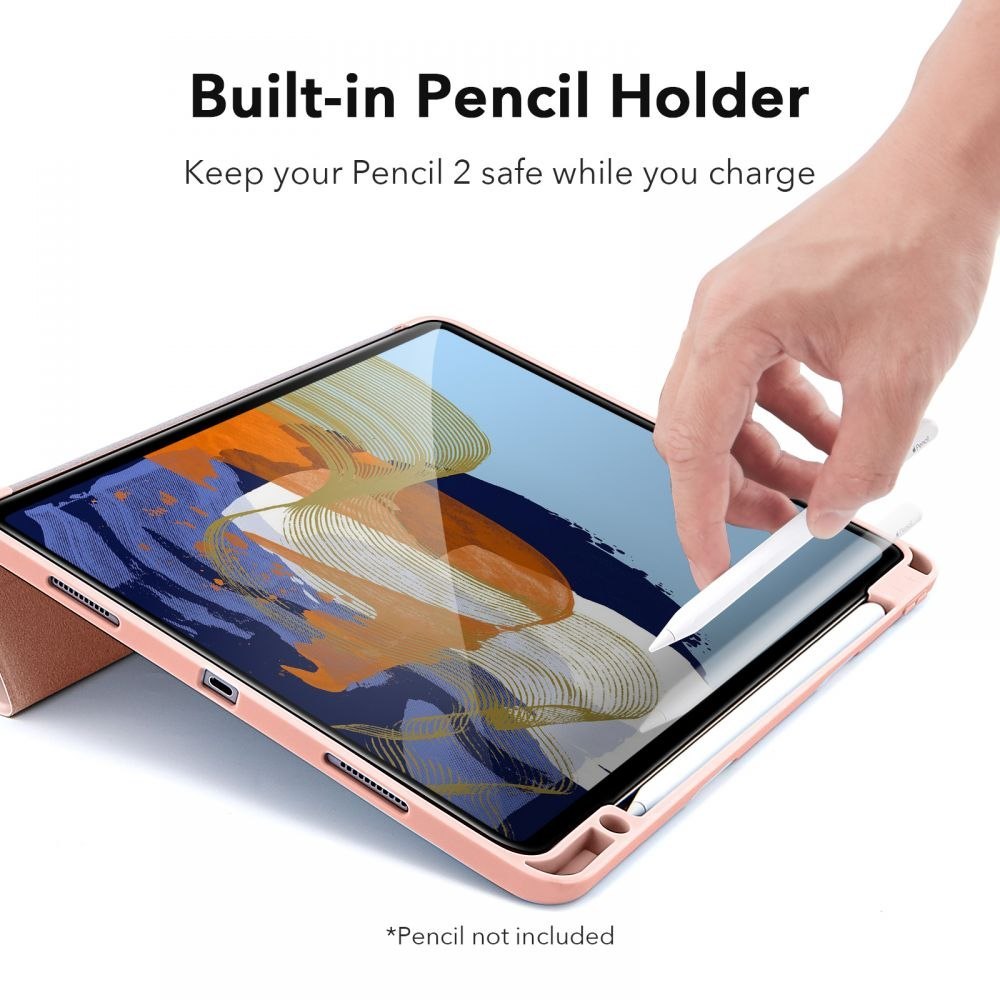 Etui ESR Rebound Pencil do iPad Pro 11 2021 Rose Gold