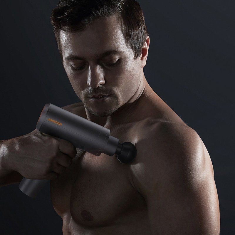 Masażer wibracyjny Joyroom Astamaniana pistolet do masażu szary