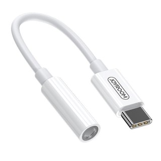 Joyroom adapter przejściówka słuchawek 3,5 mm mini jack (żeński) - USB Typ C (męski) biały (SH-C1)