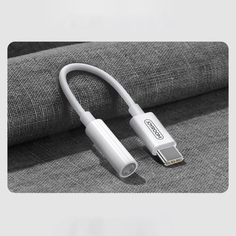 Joyroom adapter przejściówka słuchawek 3,5 mm mini jack (żeński) - USB Typ C (męski) biały (SH-C1)