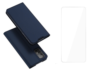 Etui Dux Ducis + Szkło do Samsung Galaxy A52 4G/5G niebieski