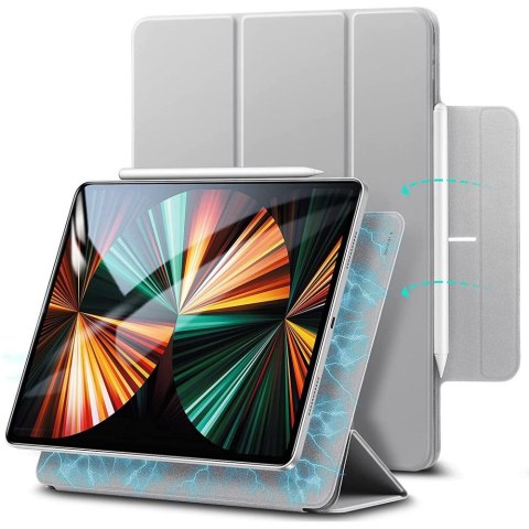 Etui ESR Rebound Magnetic do iPad Pro 12.9 2020 / 2021 Silver Grey