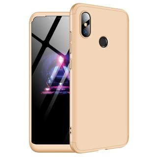 Etui na całą obudowę przód + tył do Xiaomi Mi 8 SE złoty