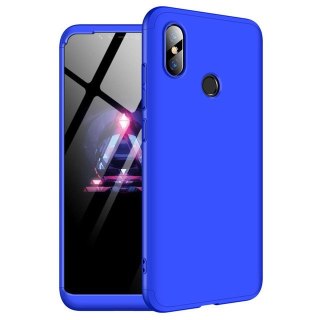 Etui na całą obudowę przód + tył do Xiaomi Mi 8 niebieski