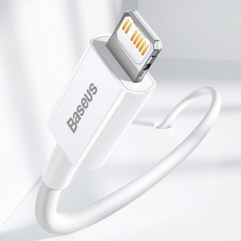 Baseus Superior kabel USB Typ C - Lightning do szybkiego ładowania Power Delivery 20 W 1 m czarny (CATLYS-A01)