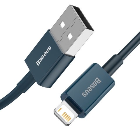 Baseus Superior kabel USB - Lightning 2,4A 1 m Niebieski (CALYS-A03)