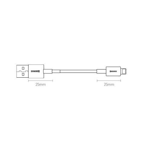 Baseus Superior kabel USB - Lightning 2,4A 1 m Niebieski (CALYS-A03)