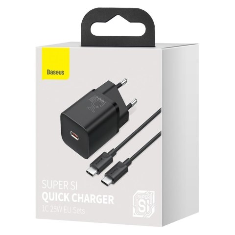 Baseus Super Si Qc 1c Szybka Ładowarka 25w Usb C Z Kablem Usb C - Usb C 1m