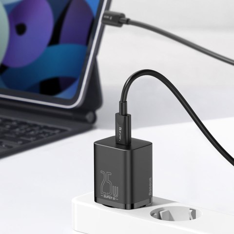 Baseus Super Si Qc 1c Szybka Ładowarka 25w Usb C Z Kablem Usb C - Usb C 1m