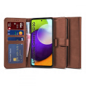Etui Wallet 2 + Szkło do Samsung Galaxy A52 4G / 5G Brązowy