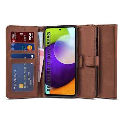 Etui Wallet 2 do Samsung Galaxy A52 LTE / 5G Brązowy