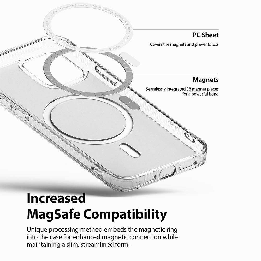 Etui Ringke Fusion Magnetic Magsafe do iPhone 12 / 12 Pro Matte Clear