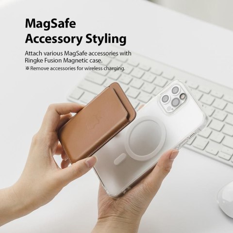 Etui Ringke Fusion Magnetic Magsafe do iPhone 12 / 12 Pro Matte Clear