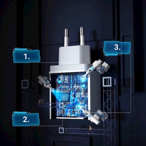 Ugreen CD122 szybka ładowarka sieciowa Quick Charge 3.0 18W 3A USB biały (10133)