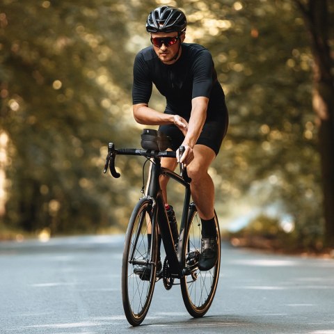 Wozinsky Torba rowerowa na kierownicę pokrowiec na telefon 1L czarny (WBB16BK)