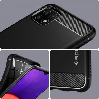 Etui Spigen Rugged Armor do Samsung Galaxy A22 5G Matte Black